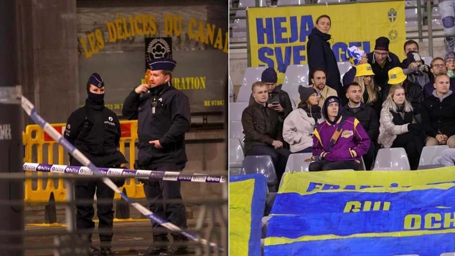 Terrorista assassina suecos em Bruxelas: Bélgica-Suécia suspenso e adeptos retidos no estádio por mais de duas horas