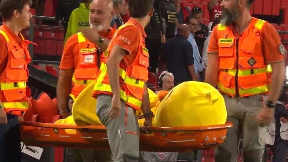 Bombeiros retiraram 'Le Canari' do relvado