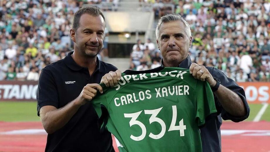 Carlos Xavier com Frederico Varandas