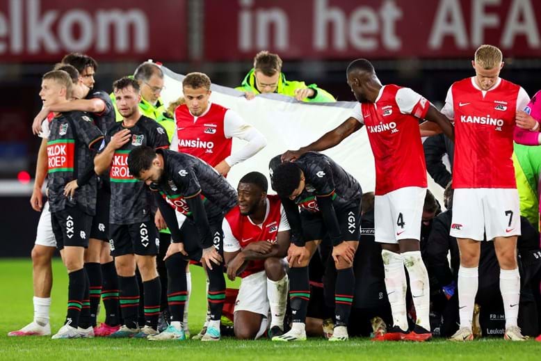 Com dois jogadores expulsos, AZ Alkmaar perde de virada para o FC Groningen  em Alkmaar - Futebol Holandês