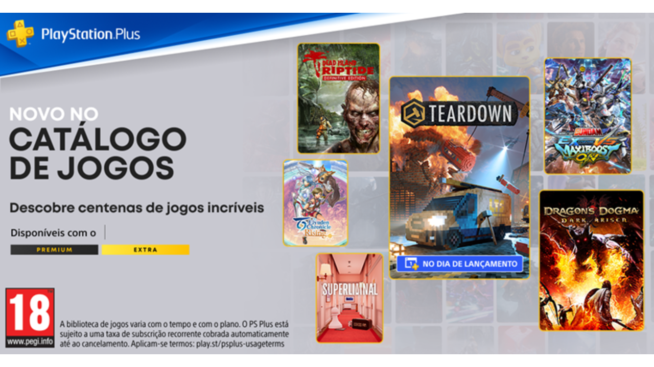 PS Plus: PlayStation anuncia novidades do mês de maio - Record Gaming -  Jornal Record