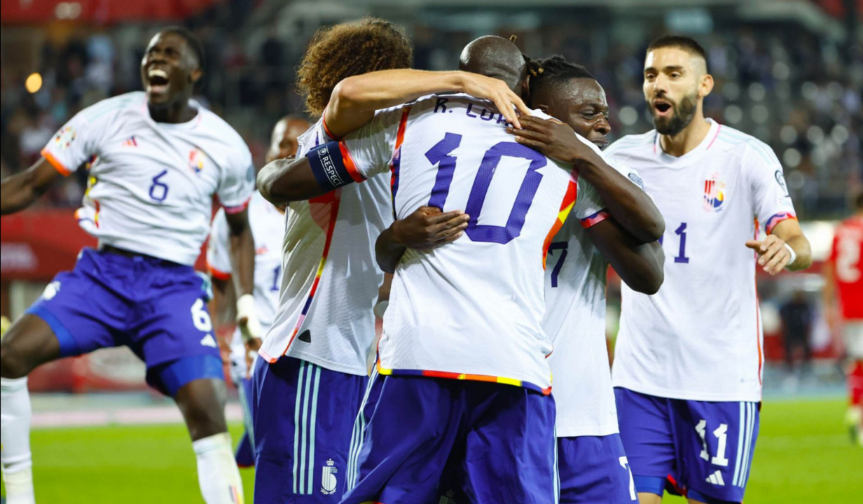 2.ª- A Bélgica conseguiu a qualificação na 7.ª jornada do grupo C ao vencer a Áustria por 3-2 