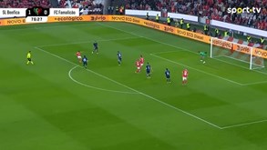 Rafa fletiu para o meio e rematou cruzado: o segundo golo do Benfica ao Famalicão