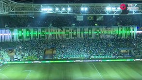 A impressionante homenagem dos adeptos do Palmeiras a Abel Ferreira 