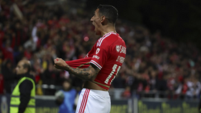 O golo de livre direto de Di María que colocou o Benfica a vencer em Arouca
