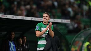 Aplausos, sorrisos e a 'puxar' pelas bancadas: como Gyökeres reagiu aos cânticos dos adeptos do Sporting