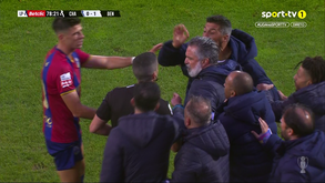 Penálti sobre João Neves deixou Moreno furioso: as imagens da expulsão do treinador do Chaves