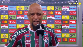 Felipe Melo chorou do início ao fim na 'flash': «Prometi este título à minha família»
