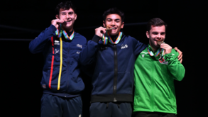 Tiago Romão conquista bronze em duplo minitrampolim nos Mundiais