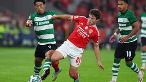Man. United viu João Neves no dérbi com o Sporting