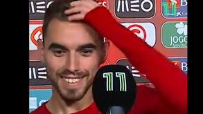 «O Palhinha é 'muita' grande!»: Ricardo Horta divertido na flash interview