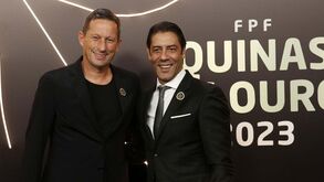 Rui Costa na gala Quinas de Ouro: «Este troféu é muito daquele senhor que está ali, Roger Schmidt»