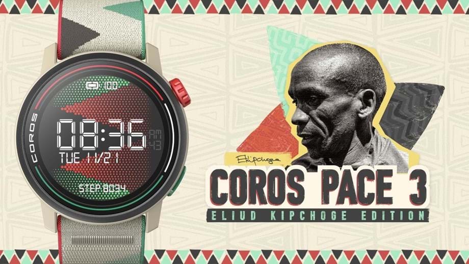 COROS lança Pace 3 em edição especial dedicada a Eliud Kipchoge