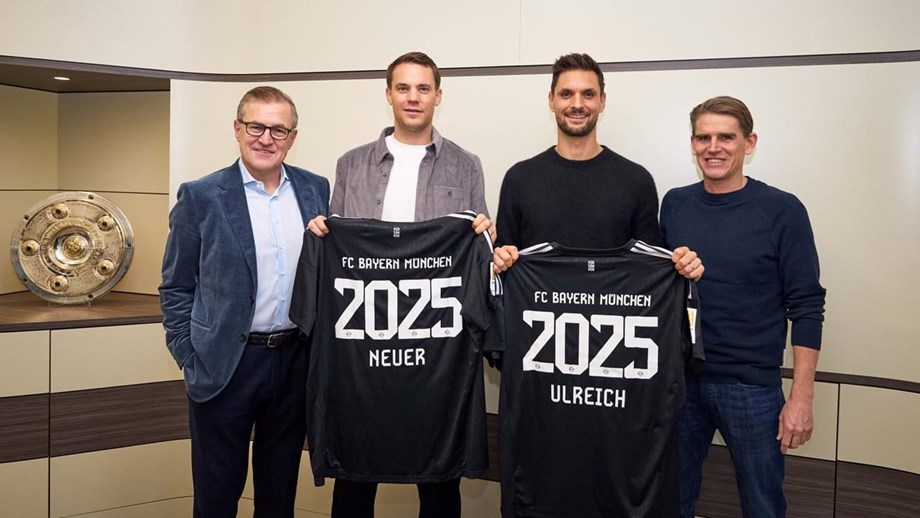 Manuel Neuer e Sven Ulreich renovam com o Bayern Munique até 2025