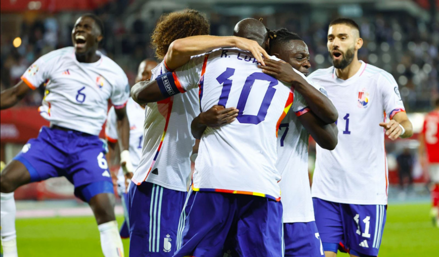 2.ª- A Bélgica conseguiu a qualificação na 7.ª jornada do grupo C ao vencer a Áustria por 3-2