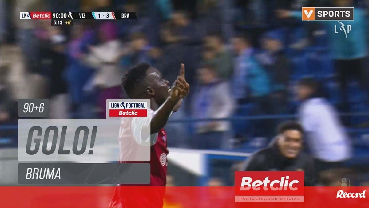 Bruma fechou as contas do Vizela-Sp. Braga com um golo que fez lembrar... futsal