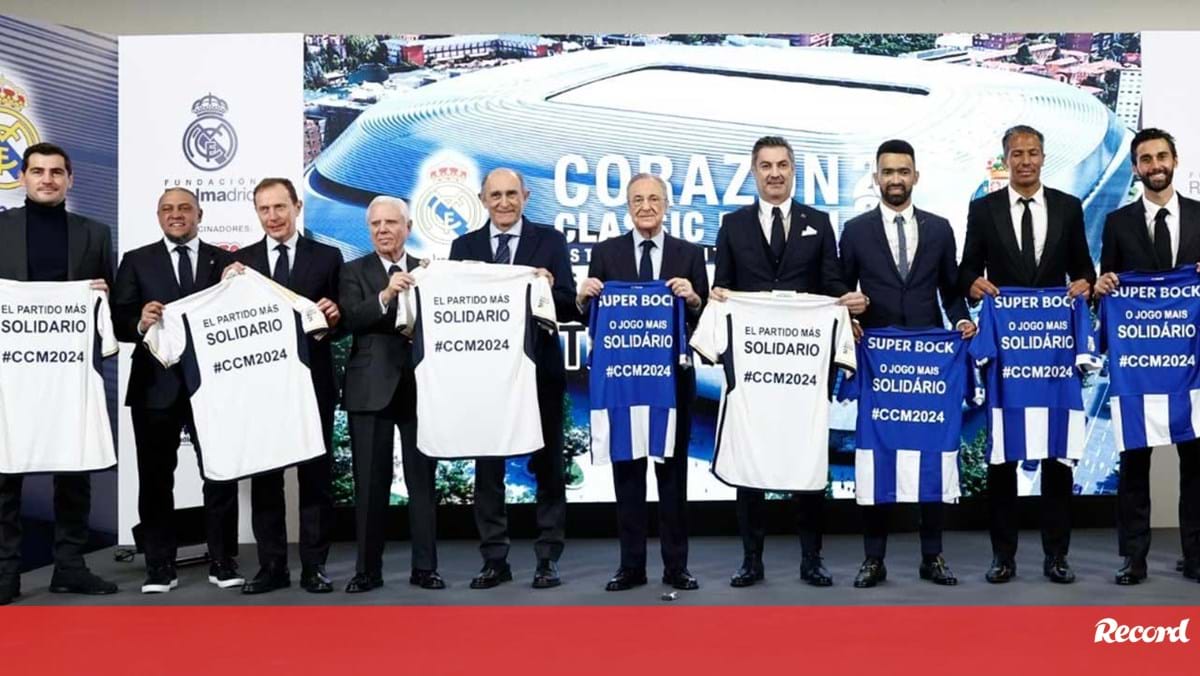 Lendas de FC Porto e Real Madrid com duelo marcado no Santiago Bernabéu