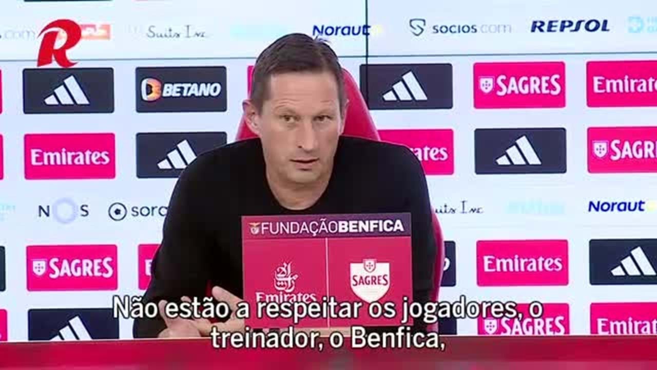 Schmidt visa adeptos do Benfica: «Se não respeitam, fiquem em casa e voltem  quando formos campeões Se pretendem um treinador que faça as  substituições que querem, vou embora. Sempre disse que se