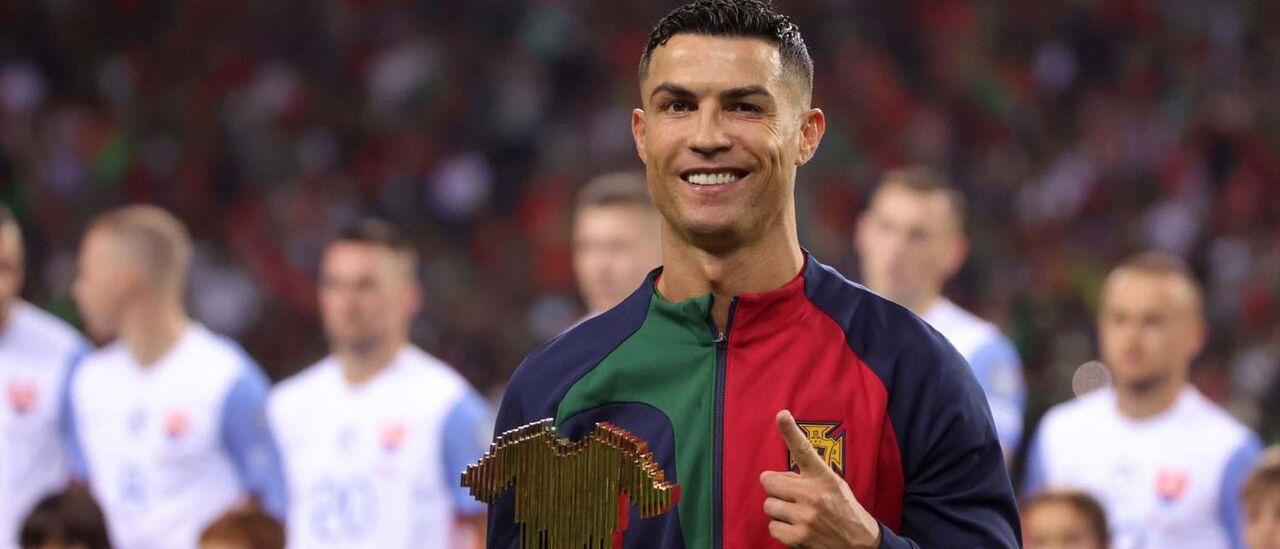 Ronaldo em outubro, quando foi homenageado pelas 200 internacionalizações