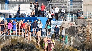 Taça do Mundo de águas abertas do Funchal: Treino de preparação no Complexo Balnear do Lido