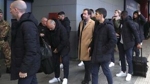 Sporting de regresso a Portugal depois do empate com a Atalanta: veja as imagens