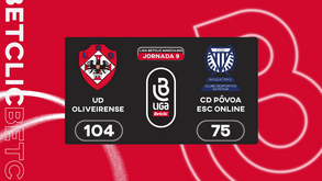 Liga Betclic: os melhores momentos do UD Oliveirense-CD Póvoa
