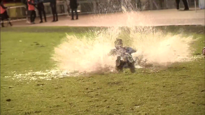 Jorge Pesca, herói do Arandina na Taça do Rei, festeja apuramento com um... 'peixinho'