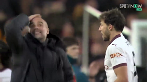 Raspanete de Pep Guardiola a Rúben Dias? A conversa entre ambos no final do Luton-Man. City