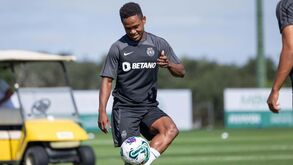 Geny Catamo é baixa no treino do Sporting na véspera do jogo com o Sturm Graz
