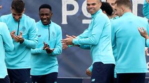 Pepe fez treino condicionado no regresso do FC Porto ao Olival