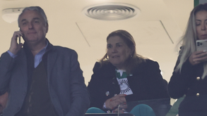 Dolores Aveiro vibrou com o Sporting-FC Porto no camarote de Alvalade
