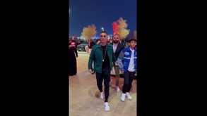 Cristiano Ronaldo e João Félix em Riade para assistir ao combate entre Anthony Joshua e Otto Wallin