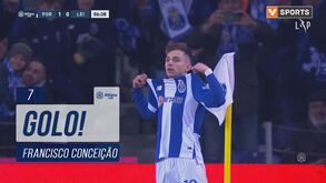 De primeira e com a colocação certa: o golo de Francisco Conceição que abriu o marcador no FC Porto-Leixões