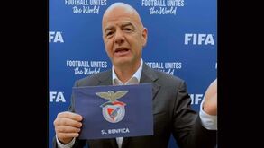 «Um clube histórico e grande»: Infantino dá os parabéns ao Benfica pela qualificação para o Mundial de Clubes