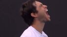 A reação de Nuno Borges após alcançar a maior vitória da carreira no Open da Austrália