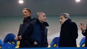 Roberto Martínez foi à Amoreira