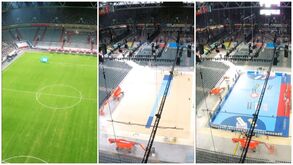 A incrível transformação do estádio do Fortuna Düsseldorf para receber o Europeu de andebol