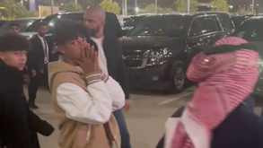 Cristianinho esteve no Al-Awwal Park a assistir ao dérbi entre Real Madrid e Atlético