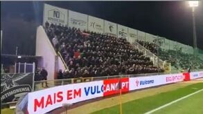 O protesto da PSP durante o Portimonense-Farense
