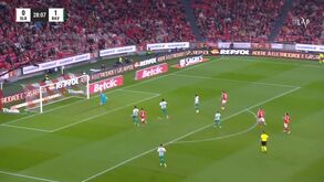 Di María fez o empate no Benfica-Rio Ave com este grande remate
