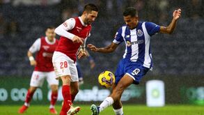 As notas dos jogadores do Sp. Braga frente ao FC Porto: Moutinho foi à luta com poucos reforços