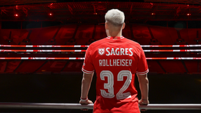 As imagens da apresentação de Benjamín Rollheiser como reforço do Benfica
