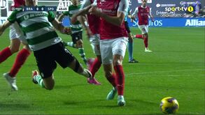 Sp. Braga-Sporting: Gyökeres viu amarelo por simulação e levou mãos à cabeça