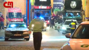 A correr para o autocarro... mas a coxear: as imagens de Pote após o jogo com o Sp. Braga 