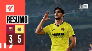 O resumo do 'louco' Barcelona-Villarreal, 3-5: Gonçalo Guedes marcou e assistiu