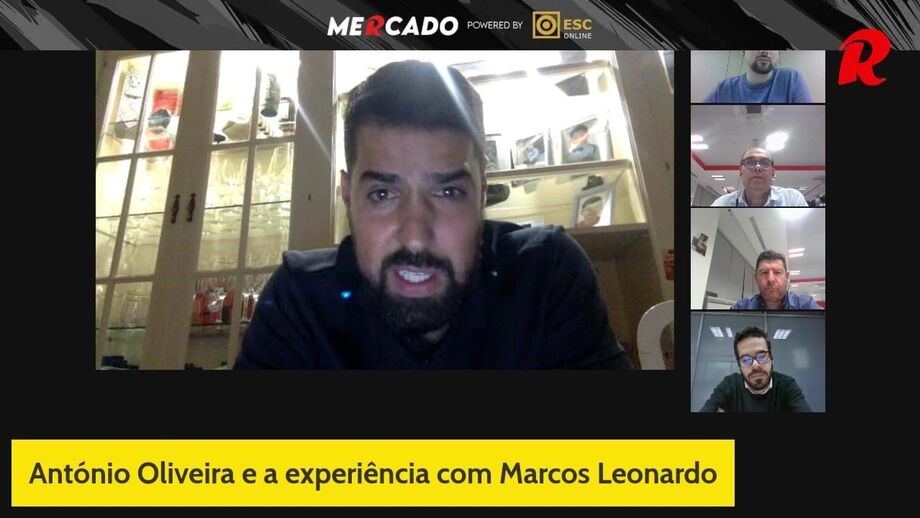 Treinador português, que trabalhou com alvo do Benfica no Santos, no 'Mercado Record by Esc Online'