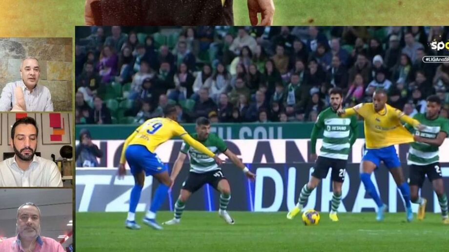 Especialistas de arbitragem de Record explicam lance na área do Sporting no jogo frente ao Estoril