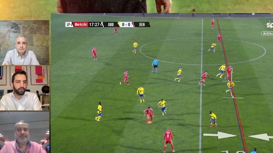 Rafa inaugurou o marcador aos 18 minutos, mas jogada foi invalidada por fora de jogo