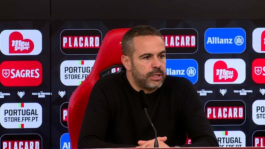 Treinador do Sp. Braga deixou elogios ao desempenho do jogador, que esta noite apontou dois golos ao Benfica