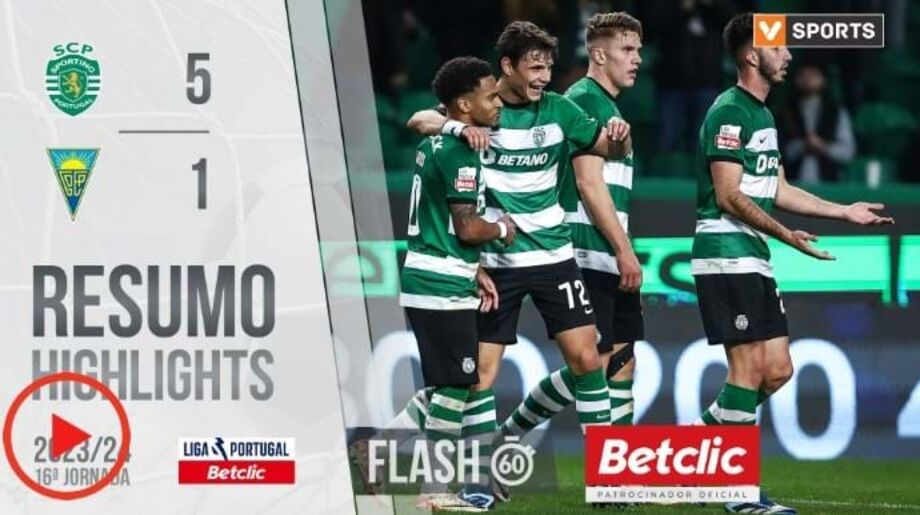 A crónica do Sporting-Estoril, 5-1: leão esfomeado devorou canários